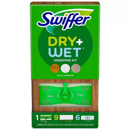 Swiffer Sweeper 2-in-1 Dry + Wet All Purpose Floor Mopping Cleaning Starter Kit