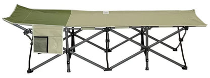 Hidden Wild XL Portable Folding Camp Cot with Carry Bag - 159kg, 200x80x47 cm