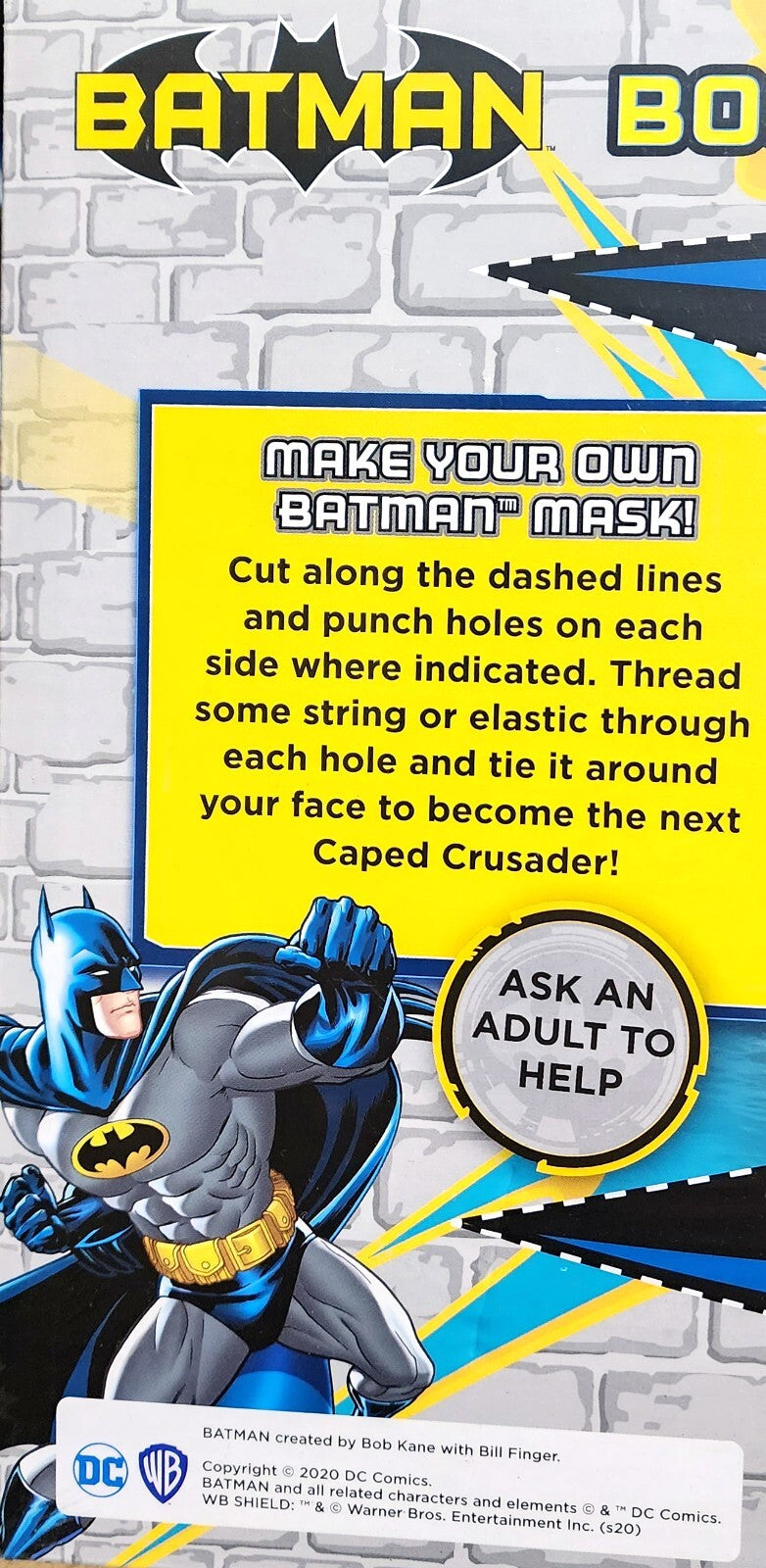 DC Batman Book And Dress-Up Set Gotham's Villains Unleashed Storybook Make Mask