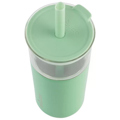 REDUCE Aspen 20oz 590ml Vacuum Insulated Glass Tumbler w/ Lid & Extra Wide Straw
