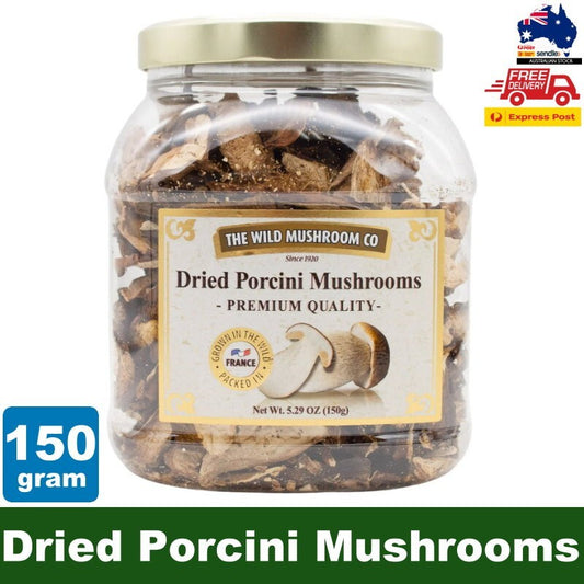 The Wild Mushroom Co Dried Porcini Mushroom 150g Packed in France - Express Post