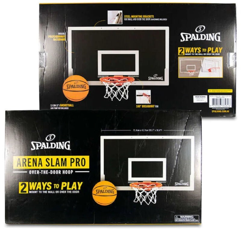 Spalding Arena Slam Pro Over-The-Door Hoop Basketball Hoop for Kid