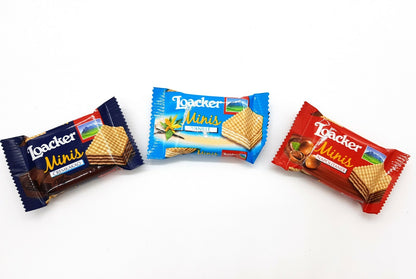 Loacker Classic Minis Assorted Crispy Wafer Biscuits 80 Bite Size Snack for Kids