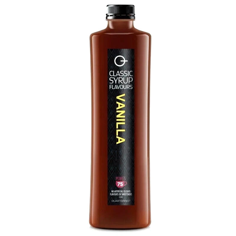 Vanilla Flavoured Coffee Syrup Classic Cafe Style Taste Vegan Non GMO NZ 1.5L