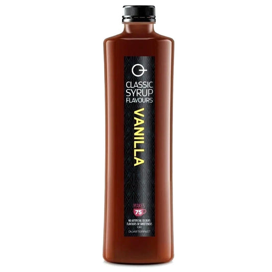 Vanilla Flavoured Coffee Syrup Classic Cafe Style Taste Vegan Non GMO NZ 1.5L