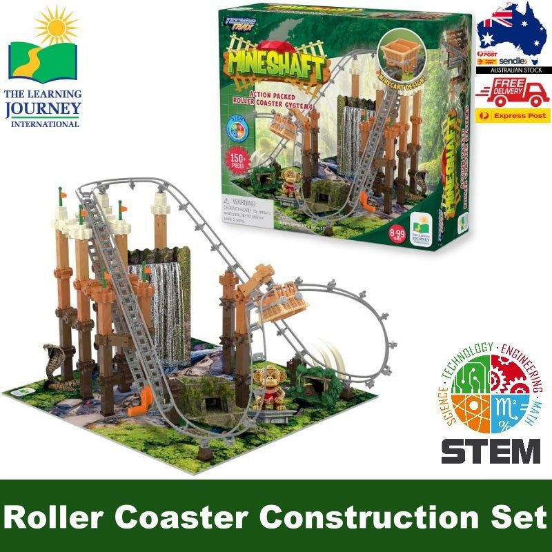 The Learning Journey Techno Trax Mineshaft Roller Coaster Construction Set