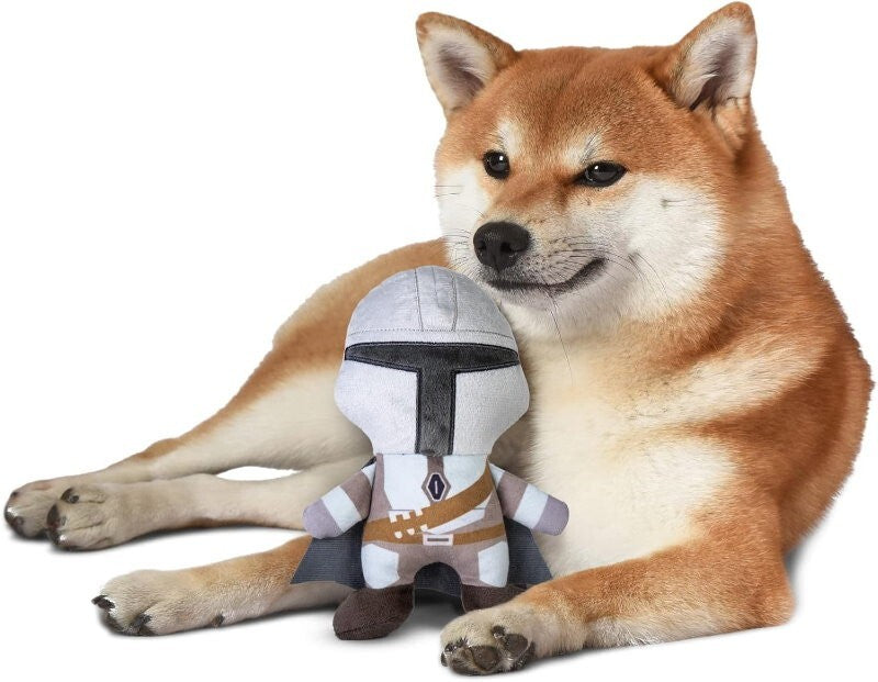 Star Wars Pets 3 Pcs The Mandalorian Set for Dog 9" Mandalorian, 9" GROGU, Bone
