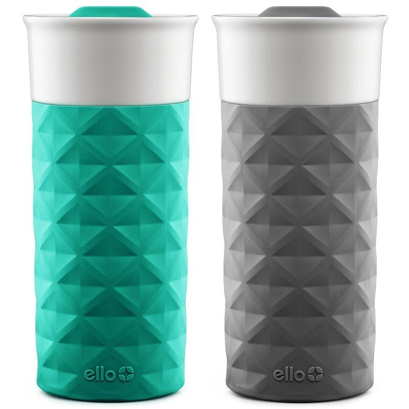 Ello Ogden On-The-Go Ceramic Travel Mug with Friction-Fit Lid & Silicone Boot