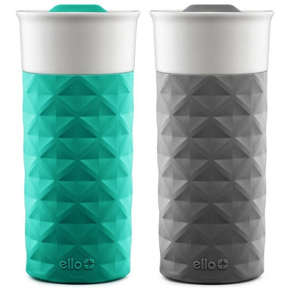 Ello Ogden On-The-Go Ceramic Travel Mug with Friction-Fit Lid & Silicone Boot