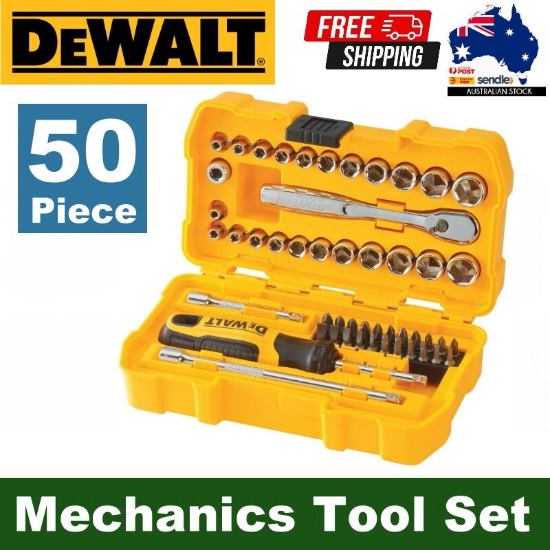 NEW DeWALT 1/4" Drive 50 Piece Mechanics Tool Set Kit DWMT81610 Socket Set