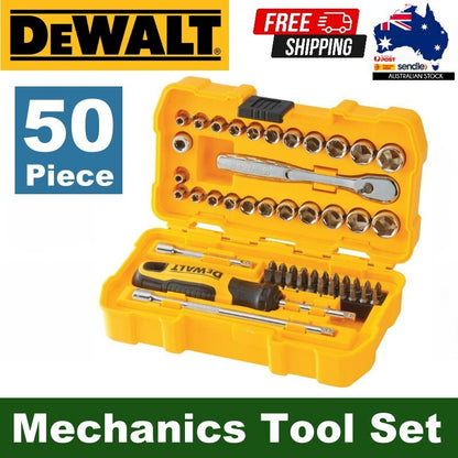 NEW DeWALT 1/4" Drive 50 Piece Mechanics Tool Set Kit DWMT81610 Socket Set