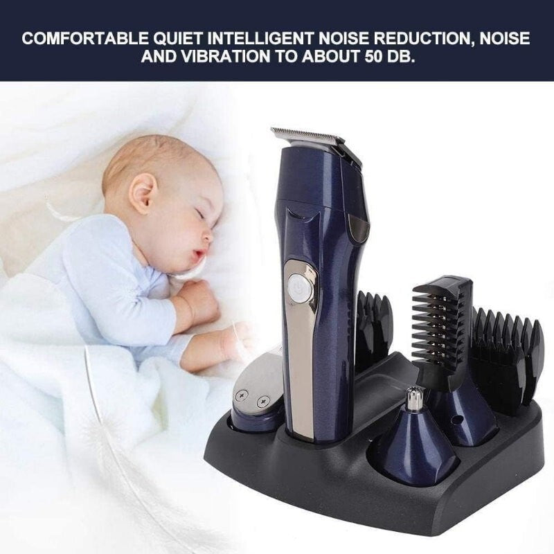 MARSKE 5-in-1 Professional Rechargeable Hair Clipper Multi Grooming Kit