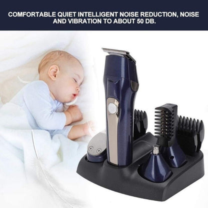 MARSKE 5-in-1 Professional Rechargeable Hair Clipper Multi Grooming Kit