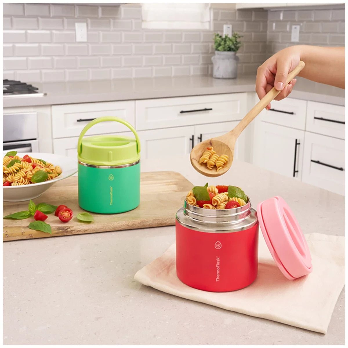 2x 590mL Thermoflask Insulated Kids Lunch Food Jar Double Vacuum Stainless Steel