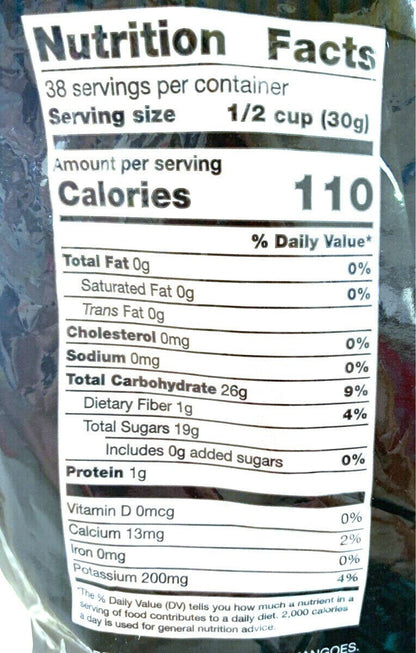 1.13kg USDA Organic Dried Mango Slices Real Healthy Fruit Snack Food Vegetarian