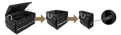 Eurow 65L Automotive Trunk Organizer Car Boot Storage Collapsible Aluminium Hand