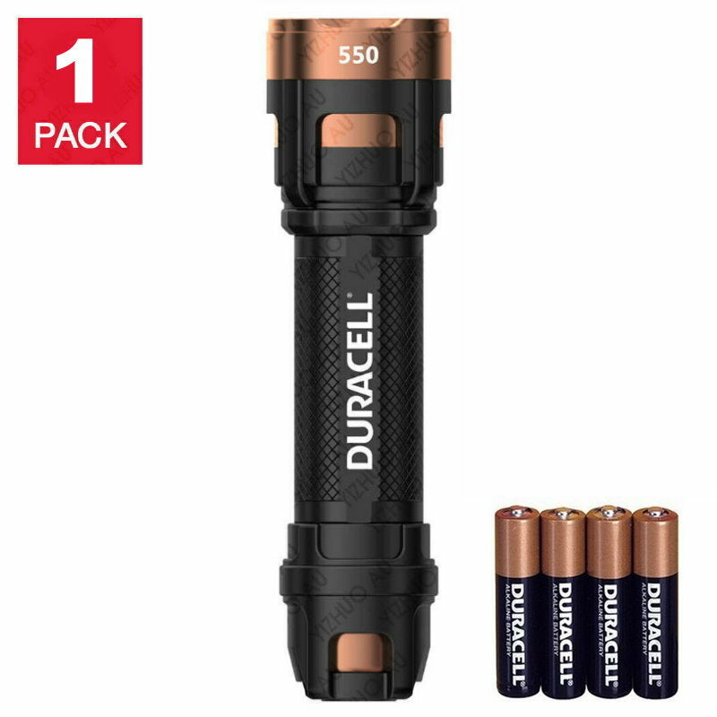 1 to 3-Pack Duracell Ultra 550 Lumens Aluminum LED Flashlight Batteries included