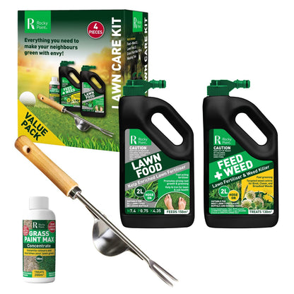 Rocky Point Ultimate Lawn Care Kit Feed Weed Lawn Food Grass Paint Weeding Tool