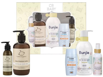 CB CozmoBox Luxury Infant Baby Gift Box - Bubba Organics, Isdin, Kind Coconuts