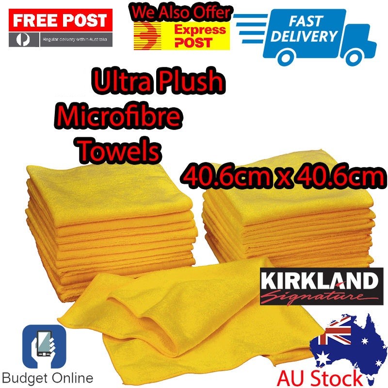 Ultra Soft Plush Microfibre Glass Cloth Car Cleaning Drying Wipe Towels 41x 41cm