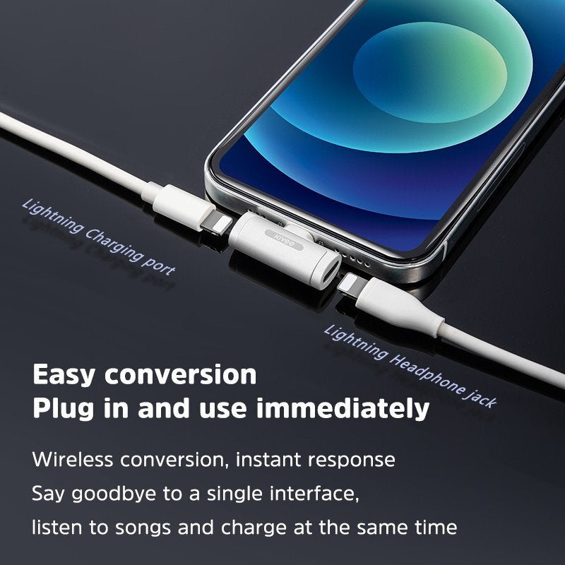 Kivee AD11 iPhone M to Dual iPhone F Charge Adapter for Charging, Audio, Calls