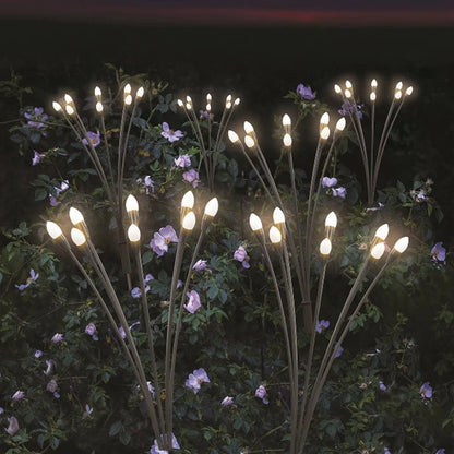 Sol-R-Brite 32 LED Waterproof Outdoor Crystal Firefly Garden Solar Light 2 Modes