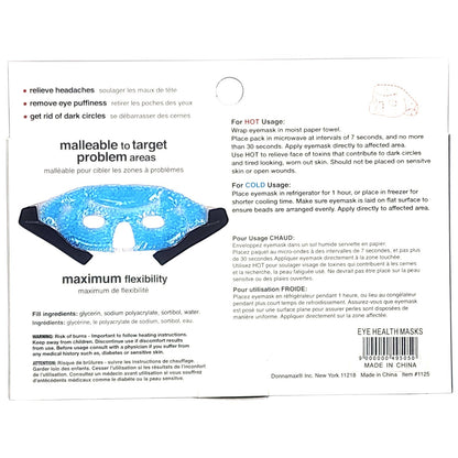 Therapeutic Gel Bead Eye Mask Reusable Hot Cold Compress Puffy Eyes & Migraine