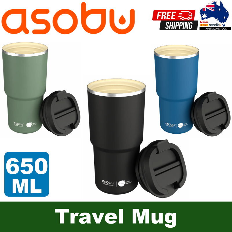 Asobu 650ml Puramic Pick Me Up & Go Coffee Travel Mug Vaccum Isolated Tumbler