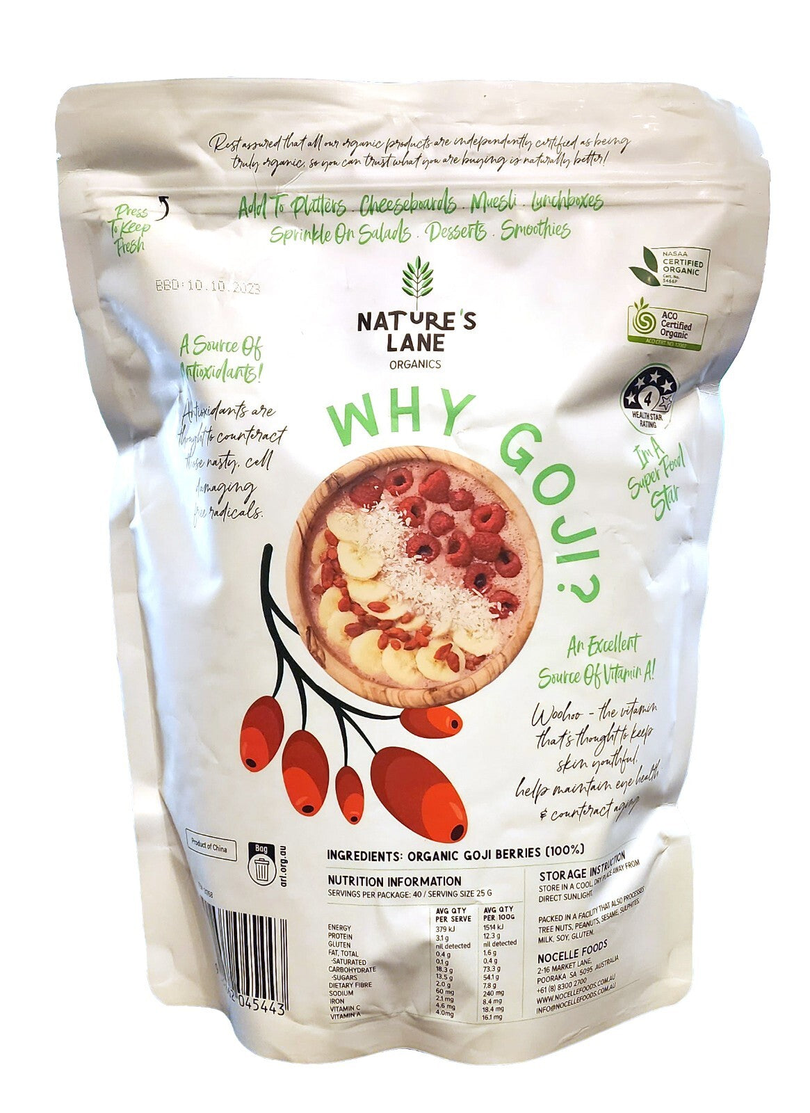 Premium Quality Organic Goji Berries 1Kg Boost Your Health & Vitality Naturally