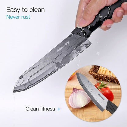 Ankway Ceramic Knife Set of 5 - Professional Chefs Knives Set for Cooking