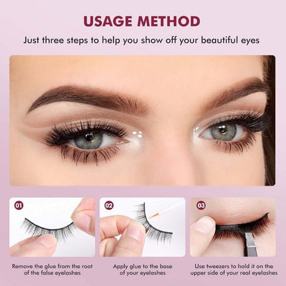 Danielle Creations 14 Pairs Party Ready Women Luxury False Lashes Glue Included