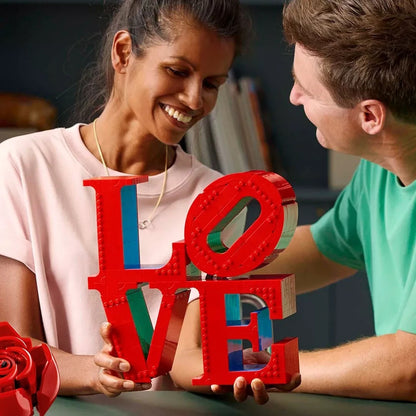 LEGO Art LOVE & Bouquet Roses Display Set 31214 10328 Home Decor Valentine Gift