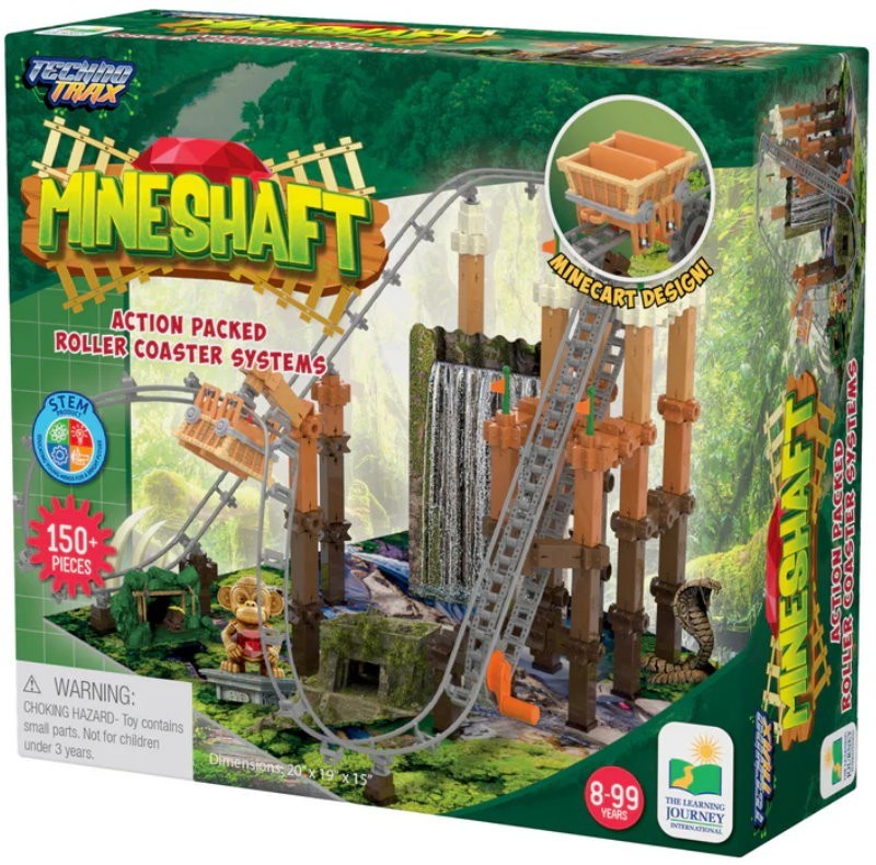 The Learning Journey Techno Trax Mineshaft Roller Coaster Construction Set