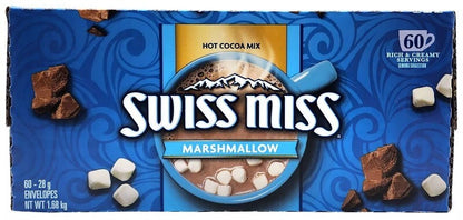 Swiss Miss Hot Cocoa Mix with Marshmallow 60 Sachets Rich & Creamy Drinks 1.68kg