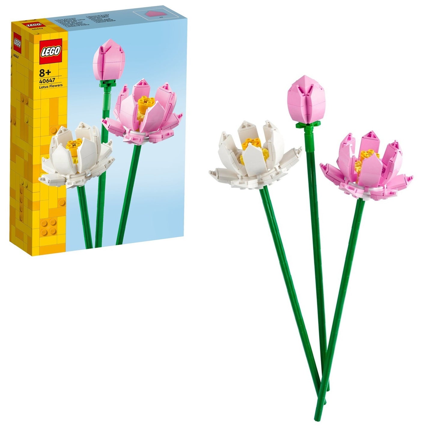 Lego Icons 40647 Lotus Flowers Botanical Collection Set Gift 220pcs 30cm Tall
