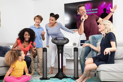 Carnaval The Singing Machine Complete Karaoke Two Mics Disco Lights Rechargeable