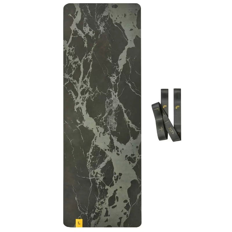 Lole Yoga Mat with 2-In-1 Strap Carry Strap & Resistance Band w/ Exercise Guide