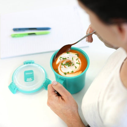 Sistema 3-Pack 656ml Microwave Medium Soup Mug Food Container BPA-Free