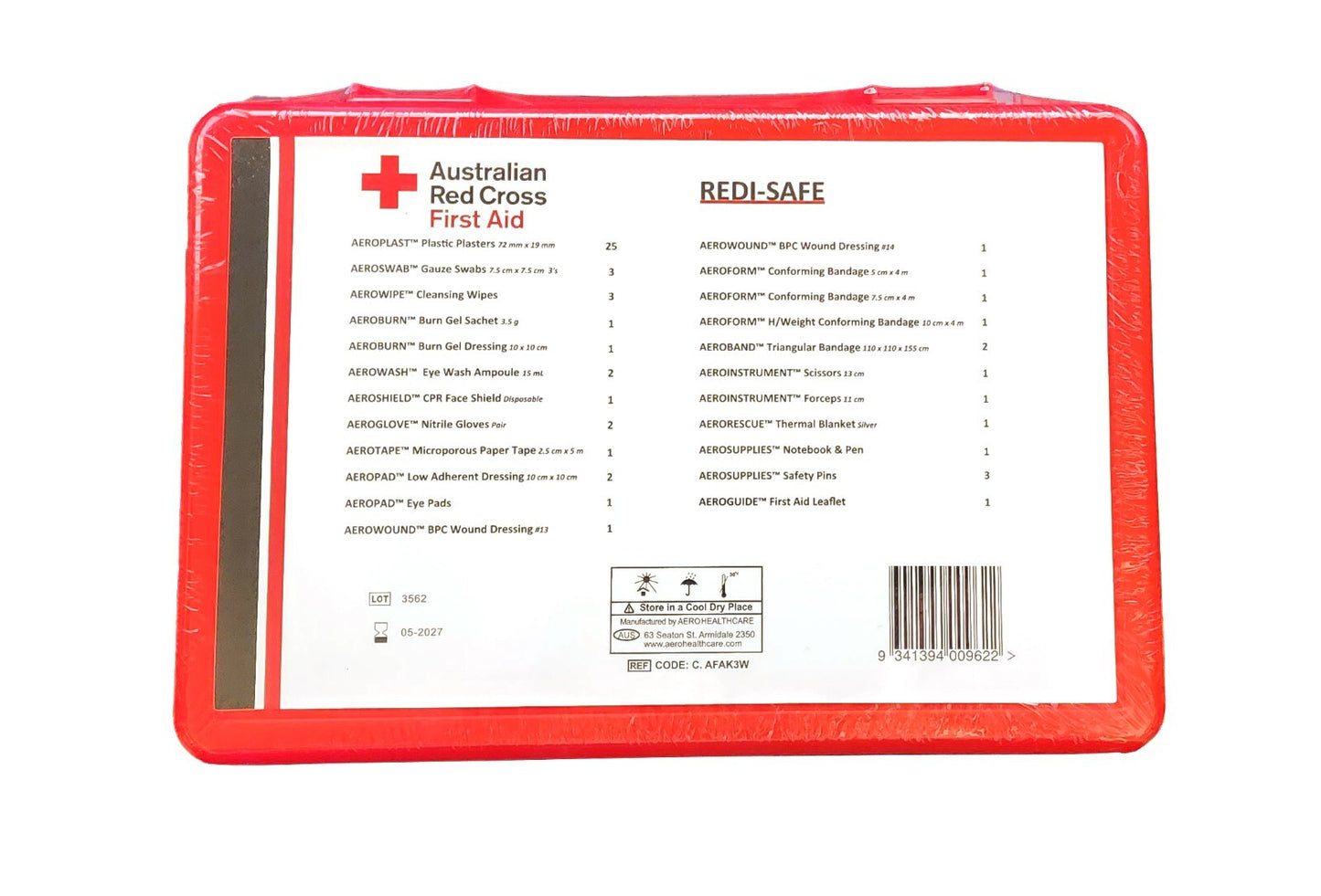 Australian Red Cross Family Home First Aid Kit Complete Emergency Medical OH&S