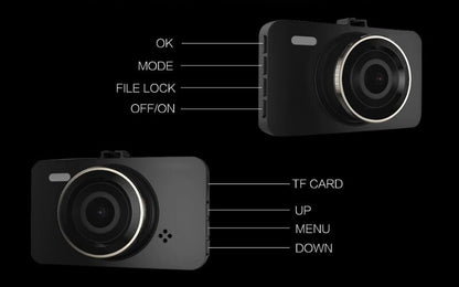 Anytek A78 Car Dash Cam Full HD 1080P Car DVR 170° w/ 24 Hour Parking Monitoring