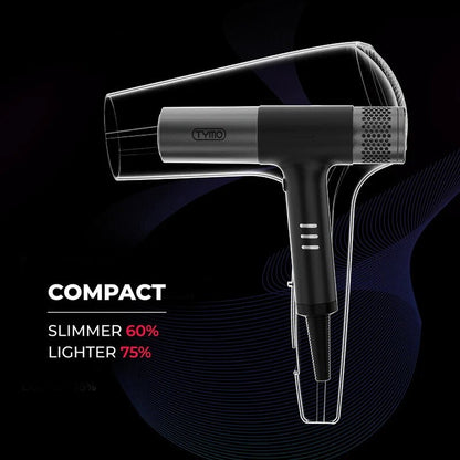 TYMO Hypersonic Professional Hair Dryer with Diffuser HC600 For Home & Salon Use