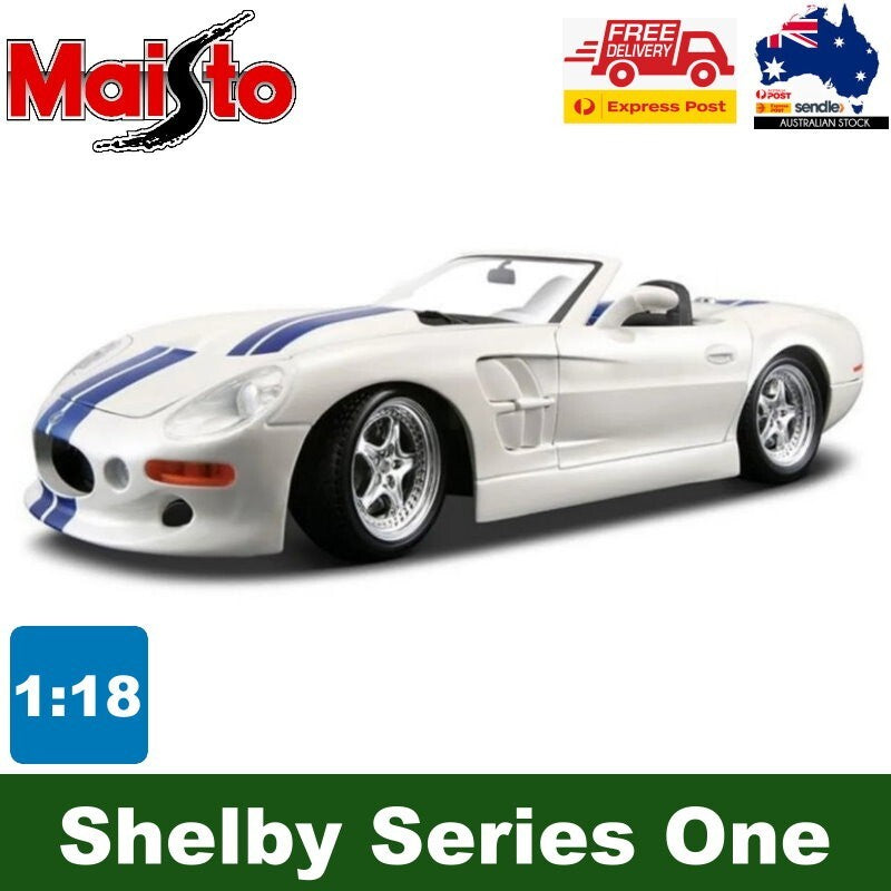 Maisto 1:18 Scale 1999 Special Edition Shelby Series One White Die Cast Car