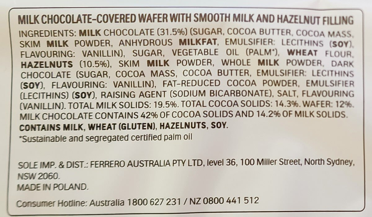 10 x43g Kinder Bueno Milk Chocolate Wafer Hazelnut Treat Easter Work Kids School