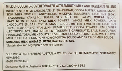 10 x43g Kinder Bueno Milk Chocolate Wafer Hazelnut Treat Easter Work Kids School