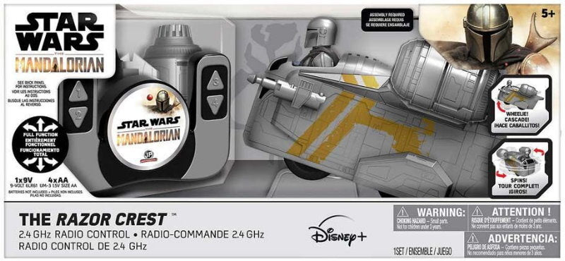 Disney Star Wars The Mandalorian Grogu /The Razor Crest 2.4GHzRemote Control Car