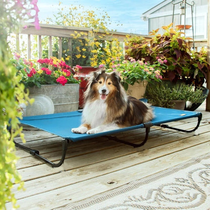 Canine Canyon 39" Portable Indoor/Outdoor Cooling Dog Bed with Removable Canopy