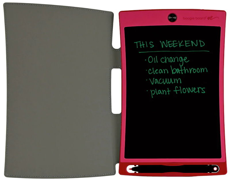Boogie Board 8.5" Jot Reusable Writing Tablet with Protective Folio, Magnets