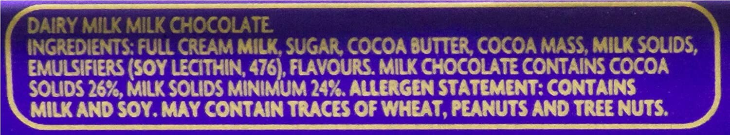 48x 50g Cadbury Full Cream Cocoa Dairy Milk Chocolate Candy Bar Kids Sweet Treat