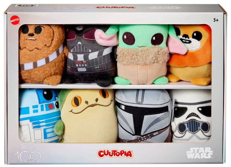 8-Pack Disney 100 Cuutopia Plush Toy 5" (13cm) Dolls - Marvel, Pixar, Star Wars