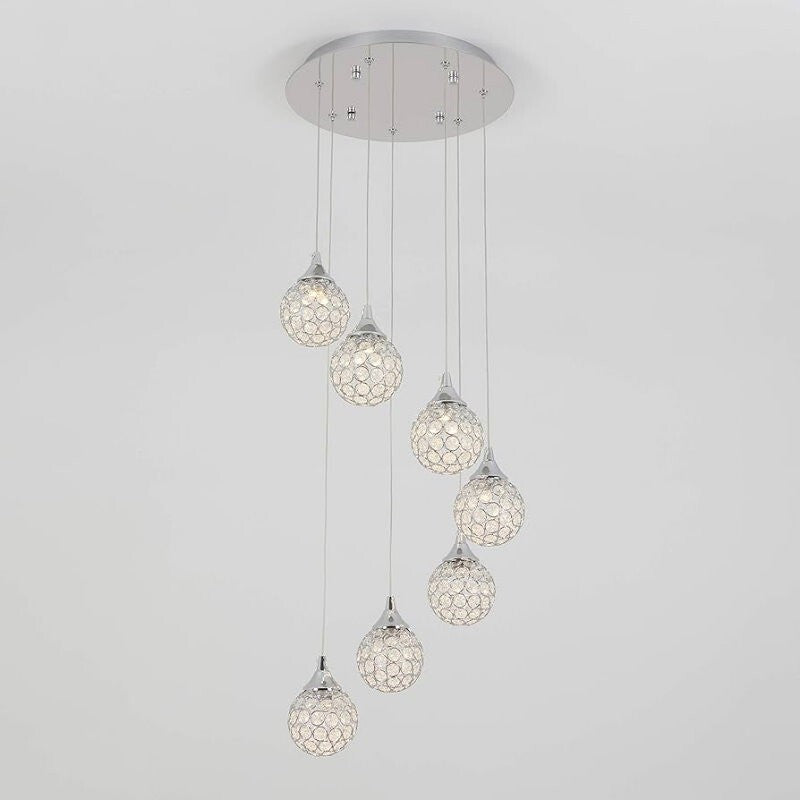 Artika Honeymoon Pendant LED Fixture Ceiling Light w/ 7 LED Pendants Adjustable
